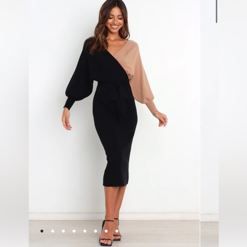 Petal + Pup Nate - Color block sweater dress